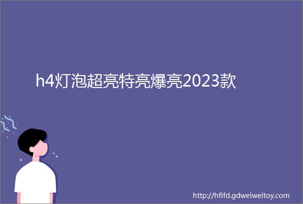 h4灯泡超亮特亮爆亮2023款